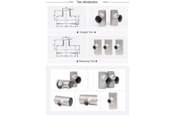 China factory welding titanium pipe BW Titanium Reducing Tee Fitting supplier