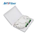 SC 4 Port FTTH Mini Fiber Optic Terminal Box Indoor Wall Mount for sale
