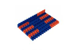 China                  Flush Grid Sideflexing Conveyor Belting 2200-1 Roller Top Plastic Modular Belt              supplier