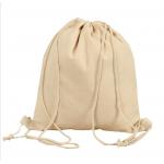Reusable cotton drawstring bags eco friendly canvas bags pure cotton material