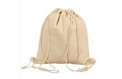 China Cotton Canvas Fabric Drawstring Bags For Department Store Promotional Activities supplier