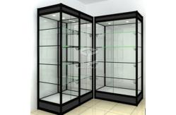 China OEM Titanium Retail Shop Full Vision Display Case 2M High Melamine Board supplier