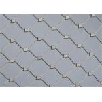 Rust Proof Stainless Steel Rope Mesh , Metal Diamond Mesh Without Toxic Material for sale