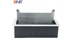 China Office Furniture Clamshell Brush Hidden In Desk Table Mounted Socket Box supplier