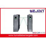 Stainless Steel Full - auto Access Control Flap Barrier Gate With Double Channel