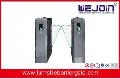 China Stainless Steel Full - auto Access Control Flap Barrier Gate With Double Channel supplier