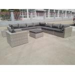 L Shape Corner Garden Sofa Rattan Wicker Outdoor Sofa Set for sale