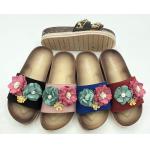Fashion Bling Rhinestone Summer Slippers for Women Fabric Outdoor Flat Sandals for sale