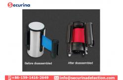 China Crowded Control Security Bollards Barrier Retractable Rope Traffic Barrier Guardrail supplier