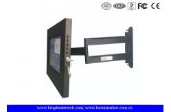 China Samsung Tablet / Ipad Kiosk Stand , Security Enclosure And Tilt Swivel supplier