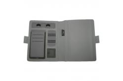 China 5W Waterproof Padfolio With Power Bank , Multifunctional Notebook Wireless Charger supplier