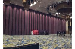 China MDF Aluminum Frame Soundproof Folding Wood Partition Wall For Conference Center supplier
