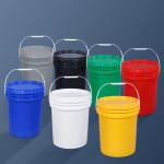 Secure Seal Lids Round 20L HDPE Plastic Pail for Industrial Chemical Paint Containers for sale