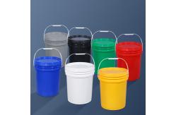 China Food Grade 20L Plastic Bucket with White Plastic Handle and Sealed Lid supplier