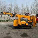Electric And Diesel Power Heavy-Duty Performance Yellow / Red Or Green Crawler Spider Crane for sale