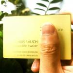 Customised Design Deboss Textured Finish Metal Business Credit VIP Card