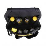 Comfortable Roll Up Tool Bag Black Roll Up Tool Pouch Medium Capacity