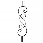 Forged Wrought Iron Railing Parts Flower Components Anti rust for sale