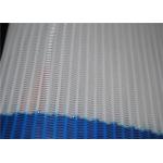 White MSDS Polyester Mesh Belt Customized Width And Ring Diameter