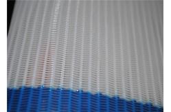 China White MSDS Polyester Mesh Belt Customized Width And Ring Diameter supplier
