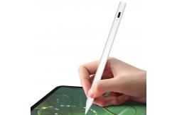 China Plastic White Writing Stylus 14cm with Pressure Sensitivity for Digital Writing and Drawing supplier