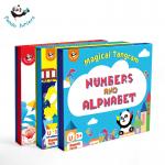 Montessori Educational Drawing Board Brain Teasers Magnetic Tangram Jigsaws Toys for sale