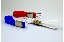 China Waterproof UDP Flash Silicone Wristband USB Drive 64GB With Key Ring supplier
