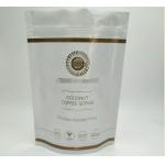 White Glossy Cosmetic Packaging Bag , Stand Up Aluminum Foil Bag For Body Soaks for sale