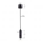 Led Linear Lighting Systems Wire Suspension Kit Black Color M6 Thread YW86473 for sale