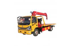 China 5 Tons Road Rescue Trailer With 5tons Crane   Wrecker With Crane supplier