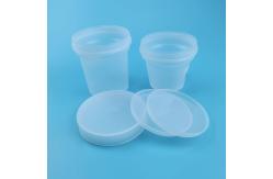 China 100ml Plastic Food Jars With Lid Forest Clear Ice Cream Yogart Container supplier