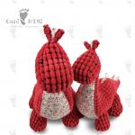 46cm Stuffed Cartoon Characters ODM Soft Anime Red Dinosaur Toy for sale