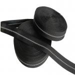 2cm Black Polyester Reflective Webbing Tape For Clothing Custom for sale