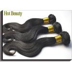 12 inch Virgin Human Hair Extensions Virgin Unprocessed Human Hair Weft Body Wave for sale