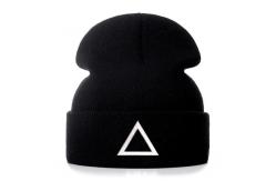 China 60cm Embroidery Knit Beanie Hats For Men Fluorescent Hat supplier
