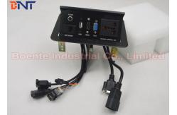 China Conference Multi-functional Hidden Desktop Pop Up Power Sockets , Tabeltop Hydraulic Pop Box supplier