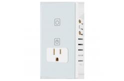 China OEM Smart Socket Switch Combo 10A 125V WEP64 / WEP128 for Home supplier