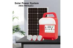 China Mini Mobile Solar Panel Battery Power System Phone Charger Function Home Bulbs supplier