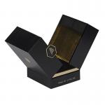 Custom Double Door Perfume Box in Black for Environmental Material and Luxury Packing for sale