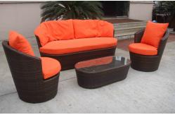 China 4pcs cheap hotel rattan sofas   supplier