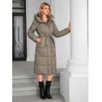 Bio Fluff Woman Coat Hooded Thickened Long Cotton Coat With Slanted Placket And Pleats For Bio Fluff Women S Style for sale