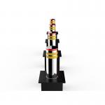 Automatic Mobile App Control Retractable Traffic Bollards 50m-100m Remote Control Distance