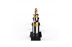 China Automatic Mobile App Control Retractable Traffic Bollards 50m-100m Remote Control Distance supplier