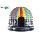 Voice Bounce Inflatable Tent 5x4x3.5mH Led Inflatable Disco Dome Tent For Music Dance Party Event for sale