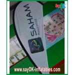 Advertsing Teardrop Flag Feather Customized With Logo Printing H 2.5m
