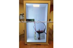 China Full HD Transparent LCD Box 75 Inch Refrigerator White Show Case Display supplier