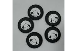 China 3D Washable Badge Silicone Rubber Labels Heat Transfer Customized supplier