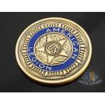 Custom Logo Soft Enamelled US 3D effect Challenge Coins Antique gold With Soft Enamel Both side for sale