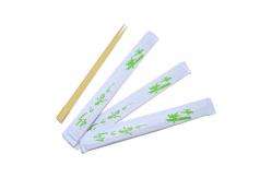 China Recyclable Twin Custom Printed Chopsticks Kitchen Tableware Open Paper Packing supplier