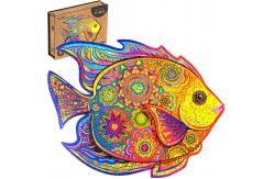 China Eco Friendly Magic Animal Wooden Jigsaw Puzzles Shining Fish supplier